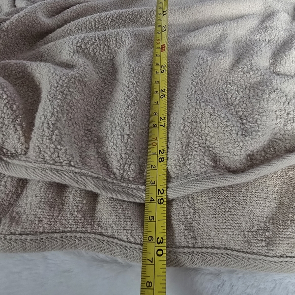 Oversized Hooded Cardigan Open Front XL CREAM Fleece - Picture 6 of 11